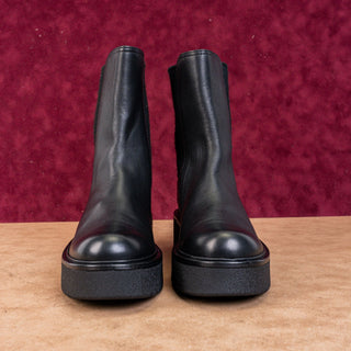 Vince Brinton Waterproof  Women Chelsea Boots Black Platform Leather Size 6