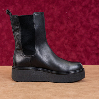 Vince Brinton Waterproof  Women Chelsea Boots Black Platform Leather Size 6
