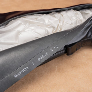 Paul Green Women Black Leather Lug Sole Fashion Party Tall Boots sz 7.5US AUS 5