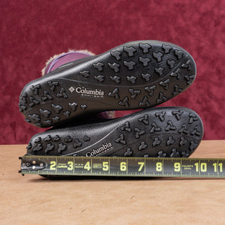 Columbia Women Minx II Mid Burgundy Fabric Waterproof Mid Calf Boots sz 8.5