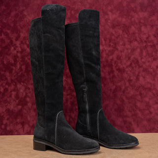 Cole Haan Women Duchess Black Suede OTK GrandOs Fashion Fall Boots sz 7.5