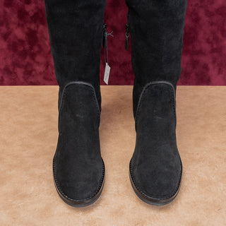 Cole Haan Women Duchess Black Suede OTK GrandOs Fashion Fall Boots sz 7.5