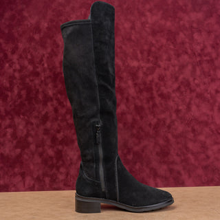 Cole Haan Women Duchess Black Suede OTK GrandOs Fashion Fall Boots sz 7.5