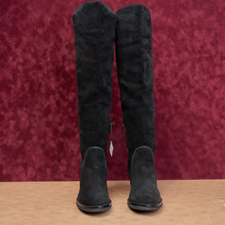 Cole Haan Women Duchess Black Suede OTK GrandOs Fashion Fall Boots sz 7.5