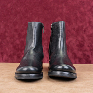 Frye Women Veronica Inside Zip Moto Biker Black Ankle Leather Lug Boots size 11