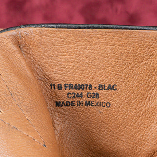 Frye Women Veronica Inside Zip Moto Biker Black Ankle Leather Lug Boots size 11