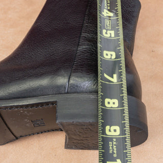 Frye Women Veronica Inside Zip Moto Biker Black Ankle Leather Lug Boots size 11