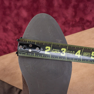 Michael Kors Women Brown Fabric Stretch Riding Knee Boots sz 7.5