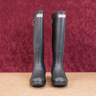 Hunter Women Original Back Adjustable Rain Wellies Knee Boots sz 8US EUR39