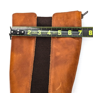 Born Women Galdot Brown Leather Back Zip Riding Tall Knee Boots sz 6.5