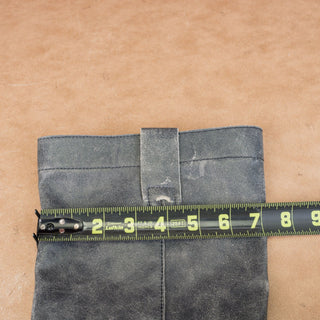 Steve Madden Women Ryson Grey Leather Tall Riding Equestrian Knee Boots sz 8.5