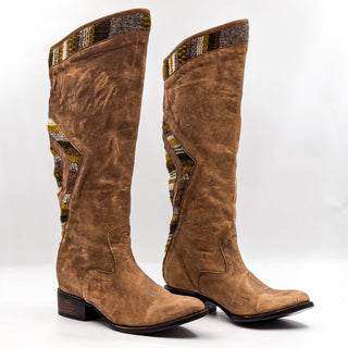 Freebird by Steven Women Aztek Tan Leather Western Boots size 9