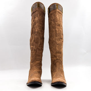 Freebird by Steven Women Aztek Tan Leather Western Boots size 9