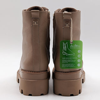 Sam Edelman Garret Cedarwoods Leather Combat Platform Boots Size 9.5