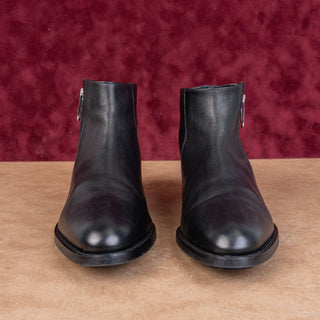 Aquatalia Wmn Nadie Black Leather Ankle Zip Narrow Dressy Fashion Boots size 7.5