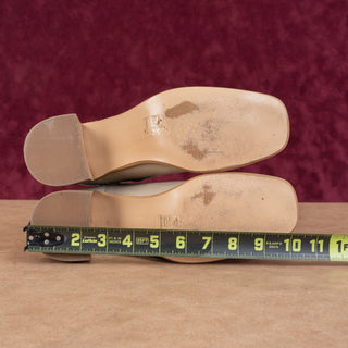 EB By Miista Wmn Inka Beige Leather Buckle Square Retro Ankle Boots 8US EUR38