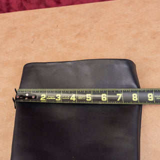 Nordstrom Women Hanna Black Leather Wide Calf Fashion Riding Knee Boots sz 8.5