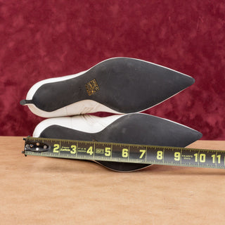 Jeffrey Campbell Wmn White Party Fashion Vegan Patent Leather Pointy Boots 11