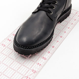 All Saints Women Whitmore Black Leather Combat Boots size 9 EUR 40