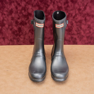 Hunter Women Original Short Nebula Rubber Wellies Festival Ankle Boots 9US EUR40