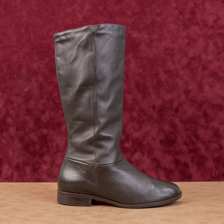 Classique Women Vintage Retro90s Brown Leather Zip Riding Boots sz 7.5