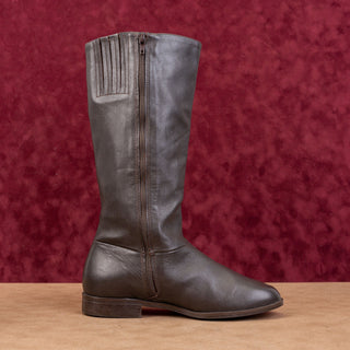 Classique Women Vintage Retro90s Brown Leather Zip Riding Boots sz 7.5