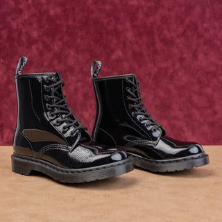 Dr Martens Women 1460 Mono Patent Leather Festival Party Boots 7US EUR38