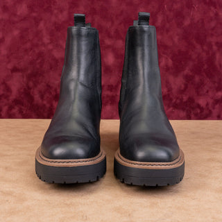 Sam Edelman Women Laguna Black Comfortable Chelsea Leather Boots size 10