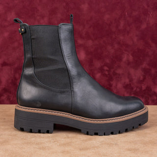 Sam Edelman Women Laguna Black Comfortable Chelsea Leather Boots size 10