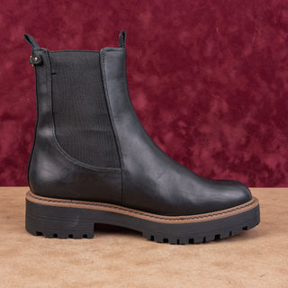 Sam Edelman Women Laguna Black Comfortable Chelsea Leather Boots size 10