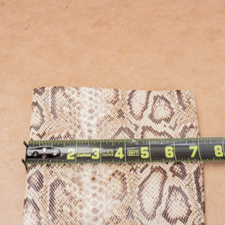 Vince Camuto Women Natural Snake Print Zip Pointy Toe Fashion Knee Boots sz 6.5