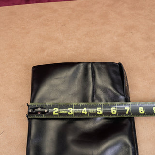 Kate Spade Women Dress Fashion Black Leather Heel Knee Boots sz 9