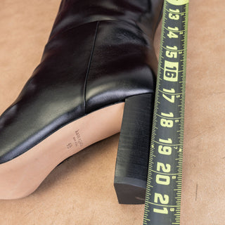 Kate Spade Women Dress Fashion Black Leather Heel Knee Boots sz 9