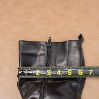 Naturalizer Wmn Waterproof Vintage Y2K Black Leather Fashion Flat Knee Boots 6.5