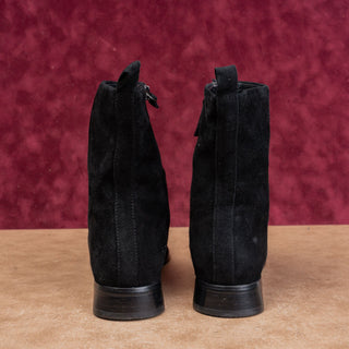 Who What Wear Women Raya Black Suede Dress Office Ankle Boots 8US