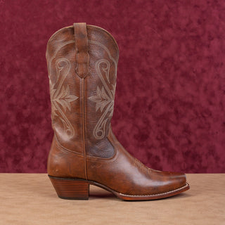 Idyllwind Women Buttercup Brown Leather Western Cowboy Square Toe Boots sz 10