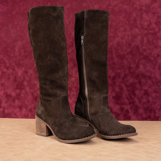 Born Women Thea Western Cowboy Zup Brown Suede Knee Boots sz 8US EUR38