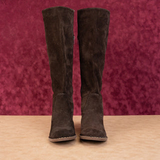 Born Women Thea Western Cowboy Zup Brown Suede Knee Boots sz 8US EUR38