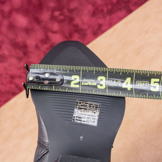 Journee Collection Women Pryse Black Leather Wide Calf Cowboy Western Boots sz 6