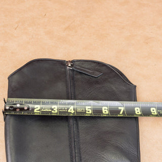 Journee Collection Women Pryse Black Leather Wide Calf Cowboy Western Boots sz 6