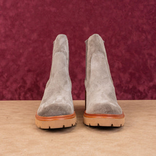 Sofft Women Jordie Taupe Leather Heel Waterproof Chelsea Ankle Boots sz 11