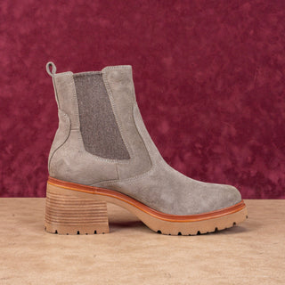 Sofft Women Jordie Taupe Leather Heel Waterproof Chelsea Ankle Boots sz 11