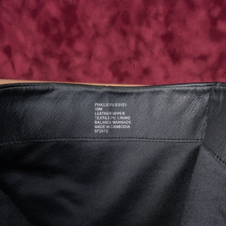 Steve Madden Women Phillie Black Leather Block Heel Ankle Boots sz 10