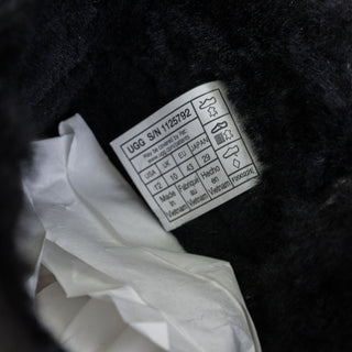 UGG Women Cory Black Suede Slim Shearing lined Ankle Boots sz 12US EUR43