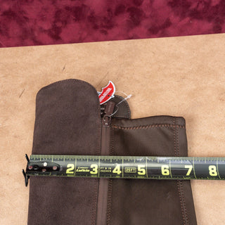 Blondo Women Valina Dark Brown Suede Waterproof Riding OTK Zip Boots sz 7