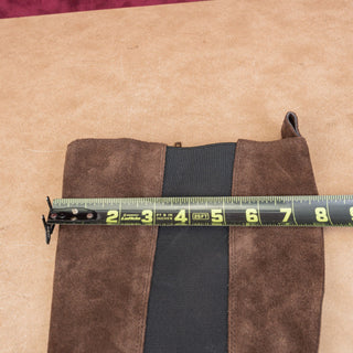 Steve Madden Wmn Deegan Brown Suede Platform Retro Fashion Knee Boots Sz 9.5