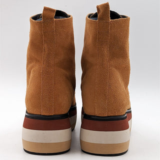 Paloma Barcelo Women Lionetta Boots Brown Suede Platform Size 6.5 EUR 37