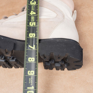 Seychelles Women From The Start Beige Lace-up Hiking Lug Boots sz 8