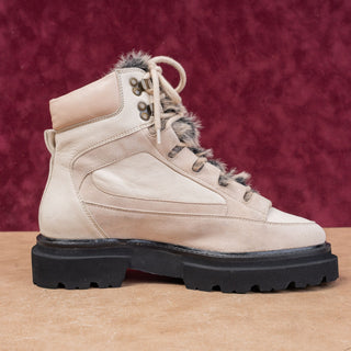 Seychelles Women From The Start Beige Lace-up Hiking Lug Boots sz 8