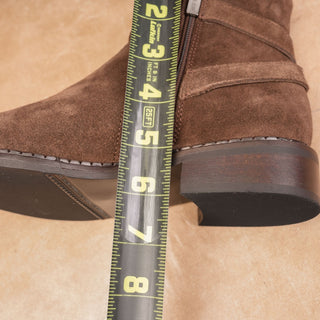 La Canadienne Women Sacton Brown Suede Zip Strap Waterproof Ankle Boots sz 6